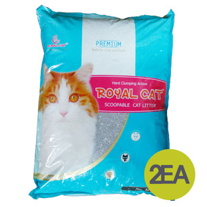로얄캣 비닐팩 9.53kg x 2개 먼지없는 벤토나이트 고양이모래 배변모래