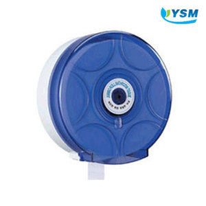 유성산업 점보롤화장지 용기 YSM-501 (원형,청색투명)
