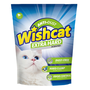 위시캣 엑스트라하드 씬티드 유향 6kg x 3개 먼지없는 벤토나이트 고양이모래 배변모래