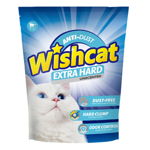 위시캣 엑스트라하드 언씬티드 무향 6kg x 3개 먼지없는 벤토나이트 고양이모래 배변모래