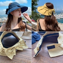 자외선차단 돌돌이 여성 썬캡 챙넓은 햇빛차단 모자